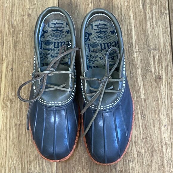 LL Bean Bean Boots Shoes Mens 9.5 M Low Rubber Moc Duck Waterproof Hunting USA main image 5